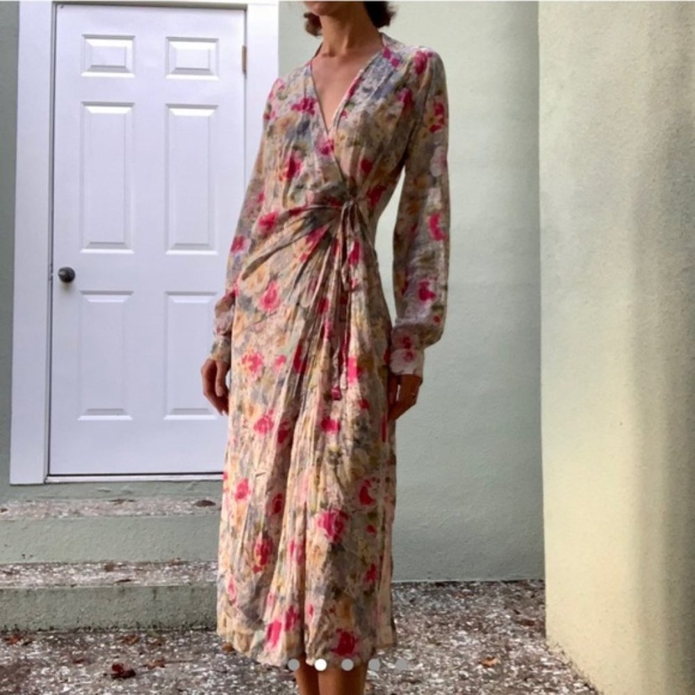 NWT Art dealer. Floral Print Dress